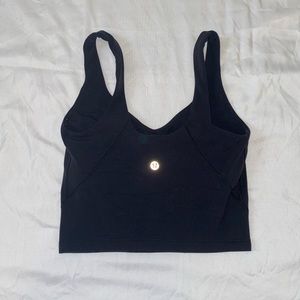 black lululemon align tank